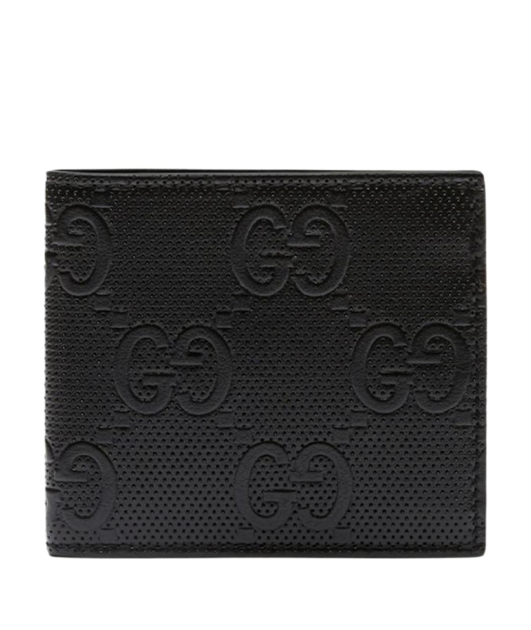 GUCCI Черный кожаный кошелек, фото 1