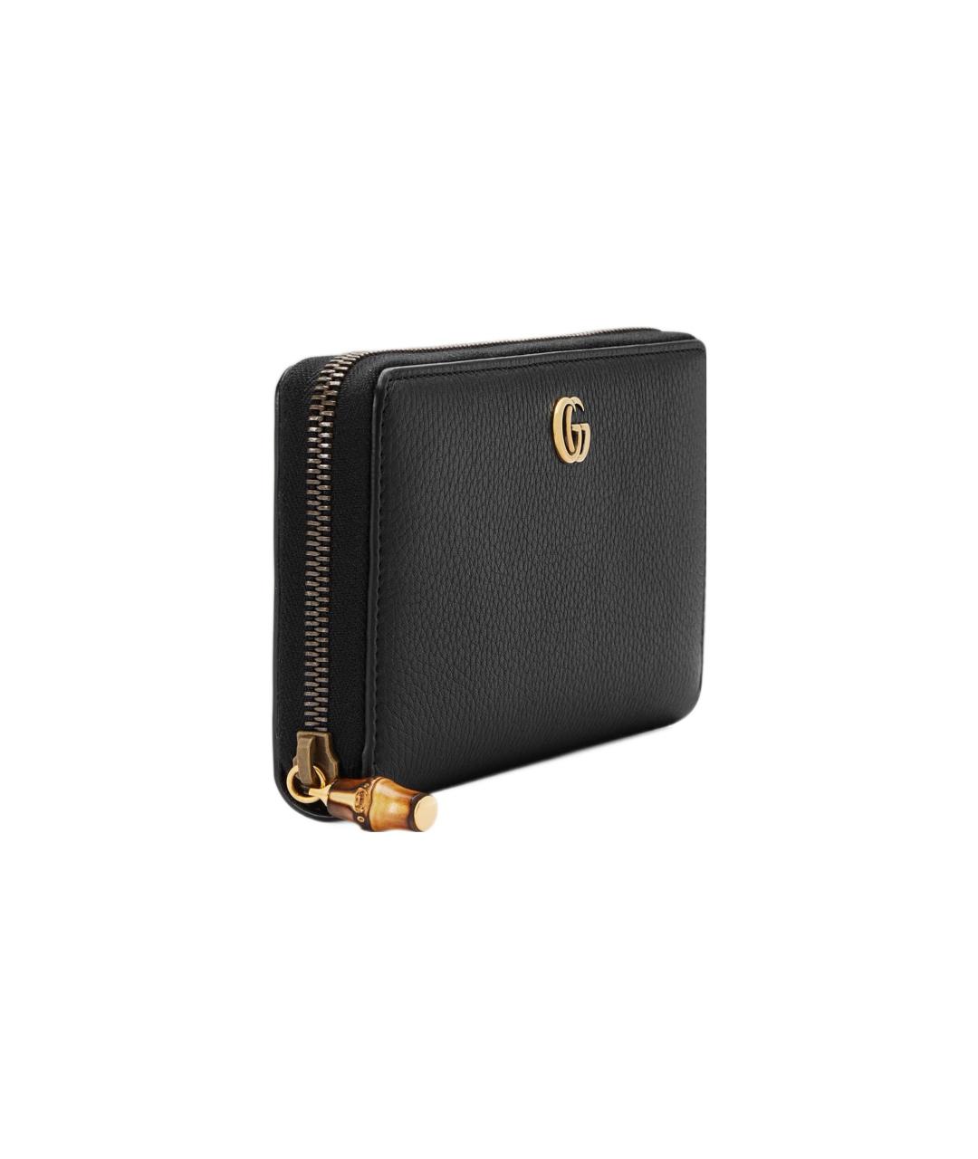 GUCCI Черный кожаный кошелек, фото 2