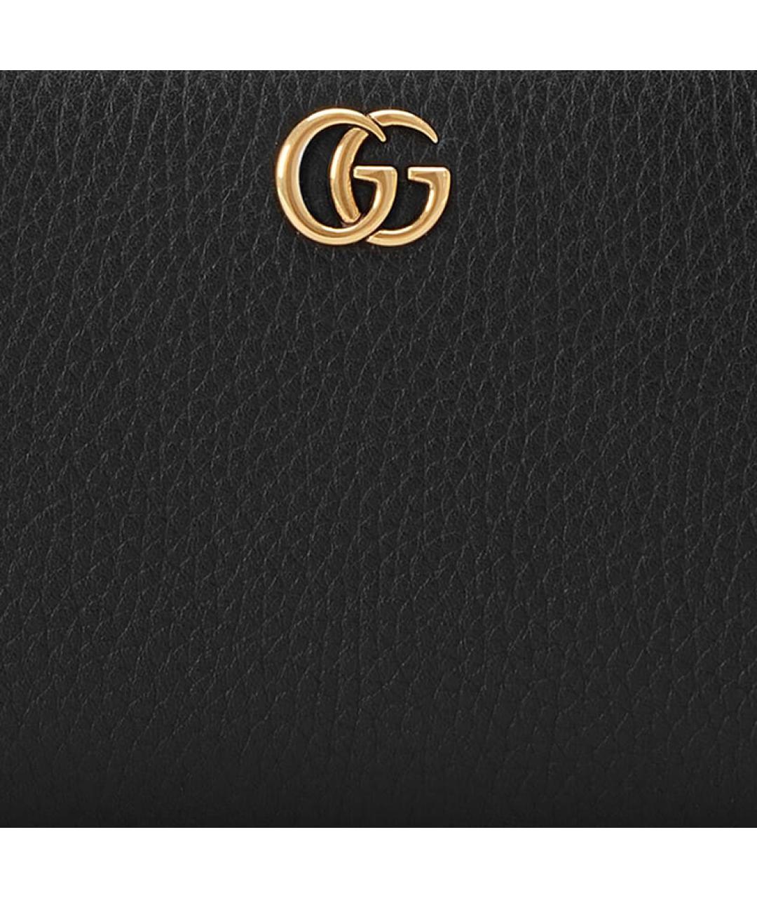 GUCCI Черный кожаный кошелек, фото 5