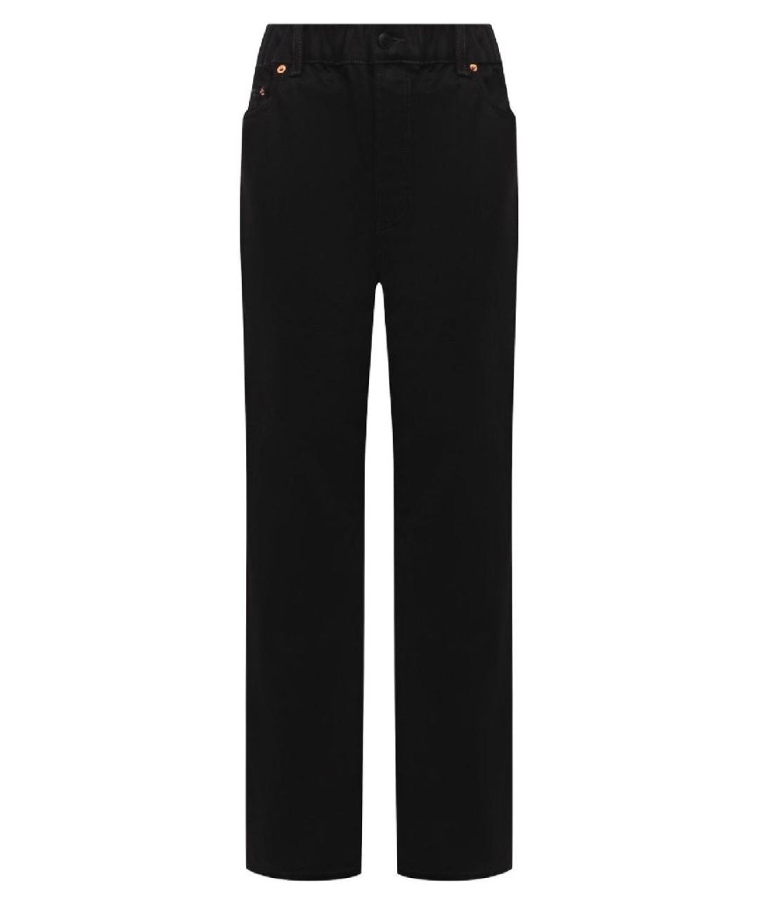 ALEXANDER WANG Черные хлопковые прямые джинсы, фото 1