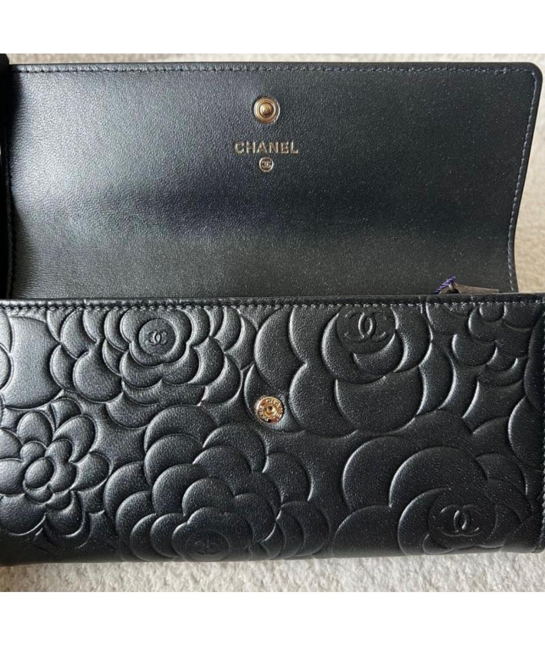 CHANEL Черная кожаная сумка через плечо, фото 6