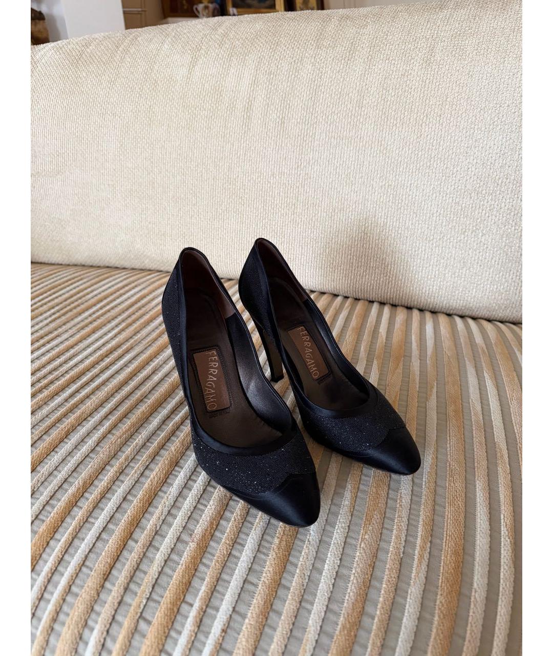 FERRAGAMO Черные туфли, фото 4
