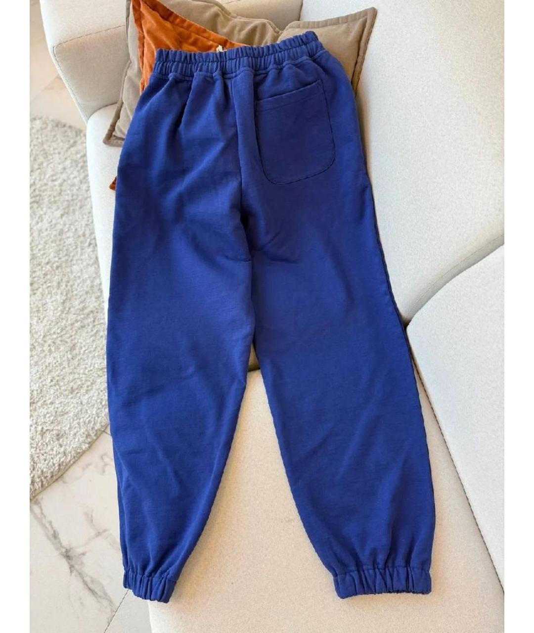 VETEMENTS Синие хлопковые повседневные брюки, фото 2