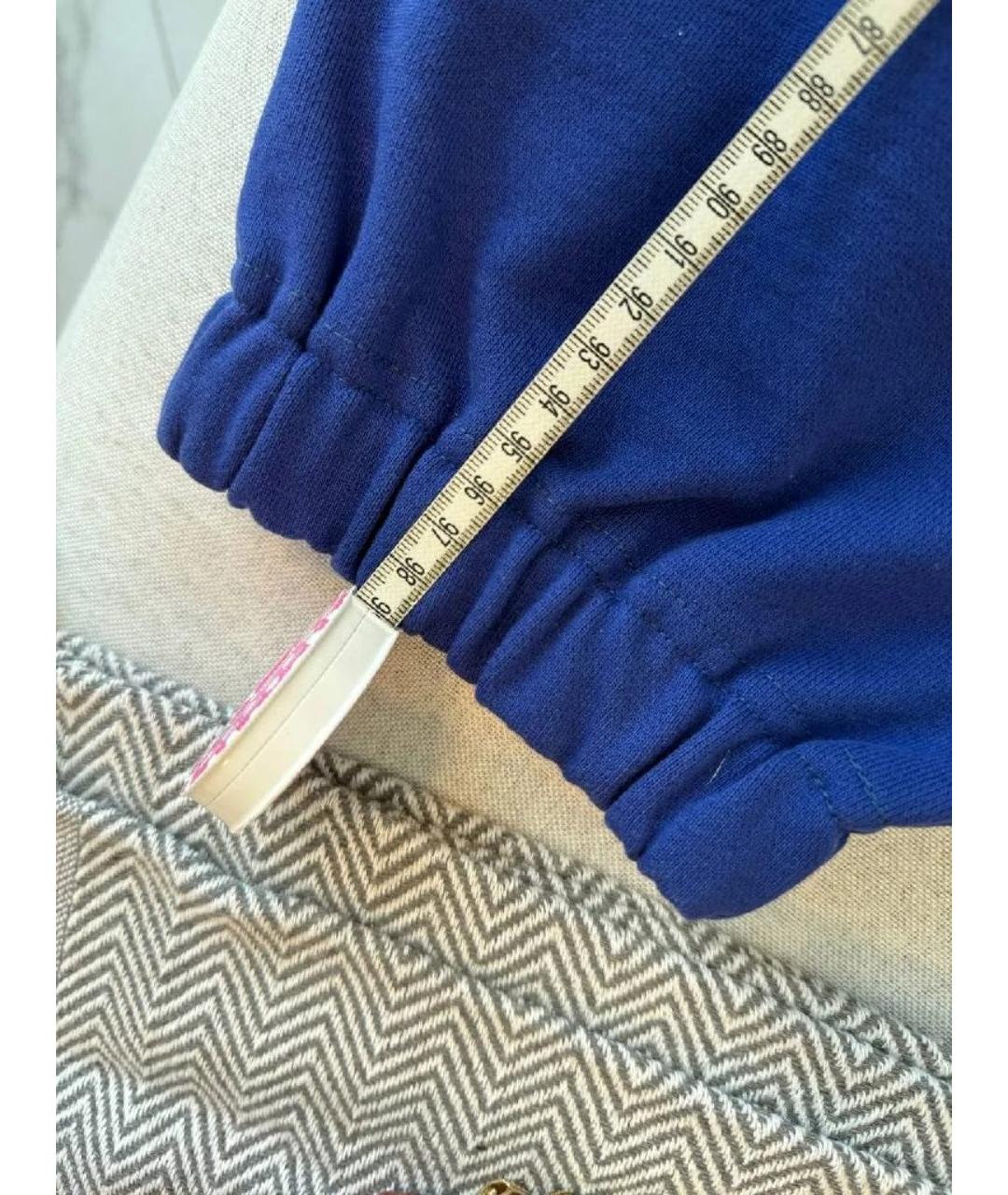 VETEMENTS Синие хлопковые повседневные брюки, фото 6