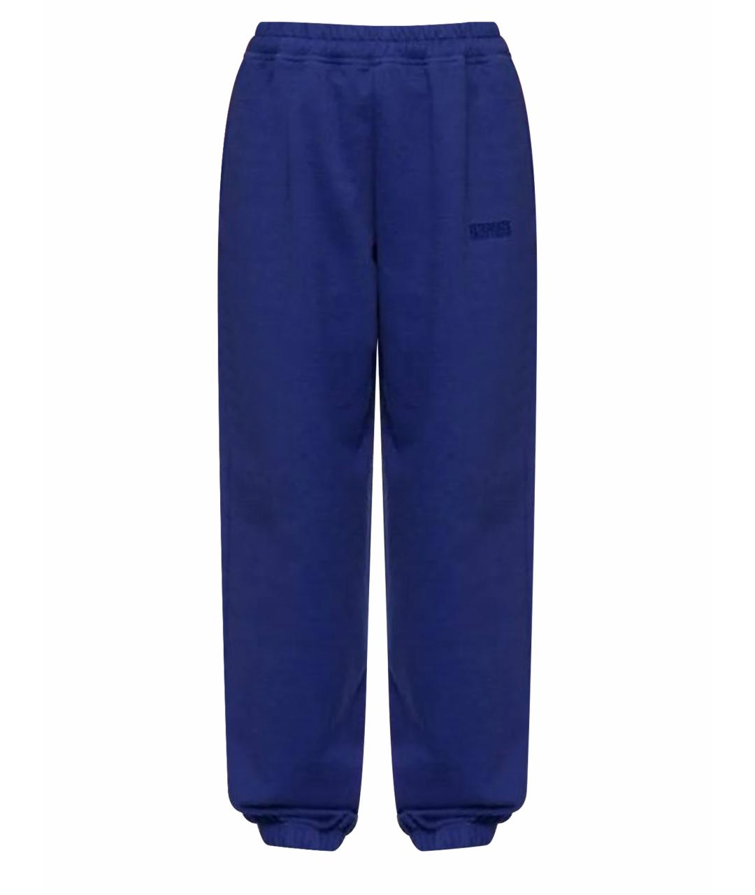 VETEMENTS Синие хлопковые повседневные брюки, фото 1