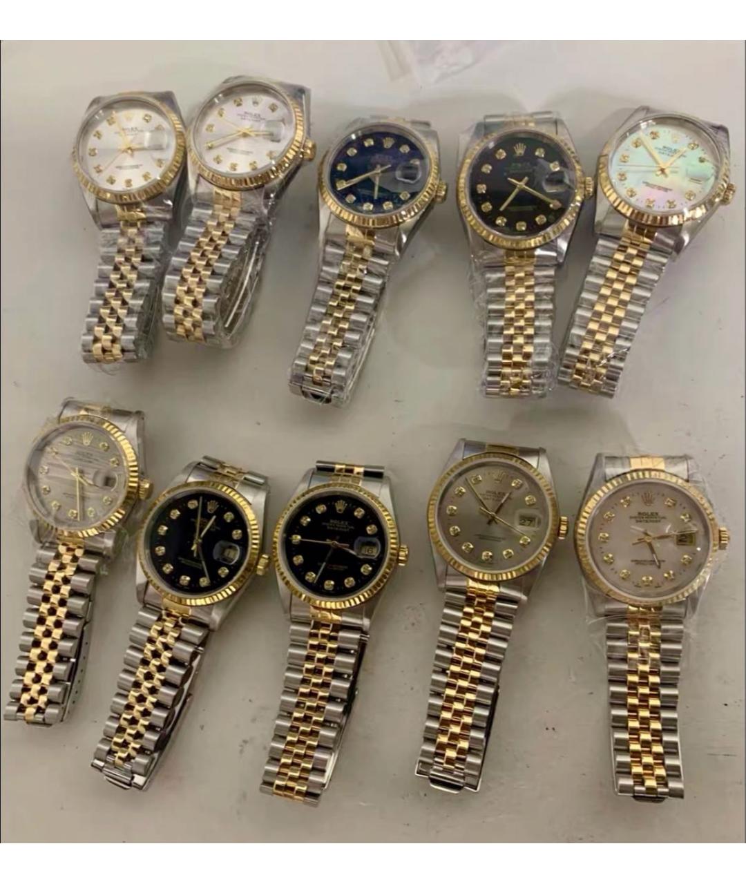 ROLEX Серебряные часы из желтого золота, фото 8
