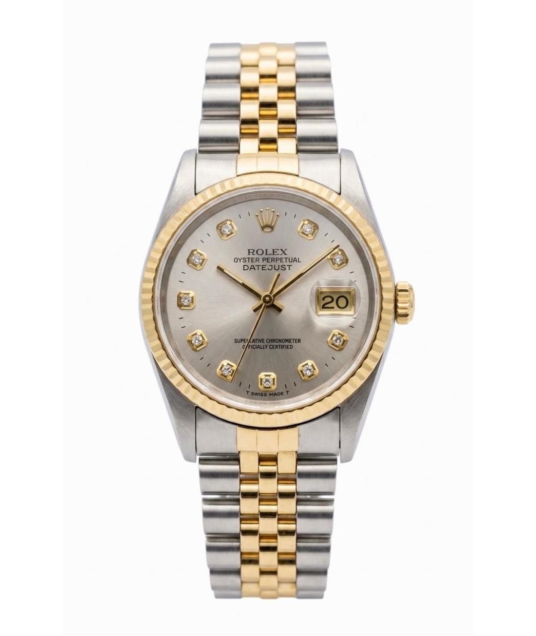 ROLEX Серебряные часы из желтого золота, фото 9