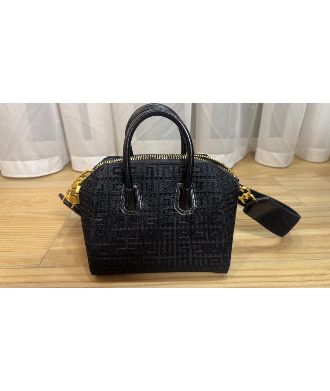 GIVENCHY Черная хлопковая сумка через плечо, фото 3