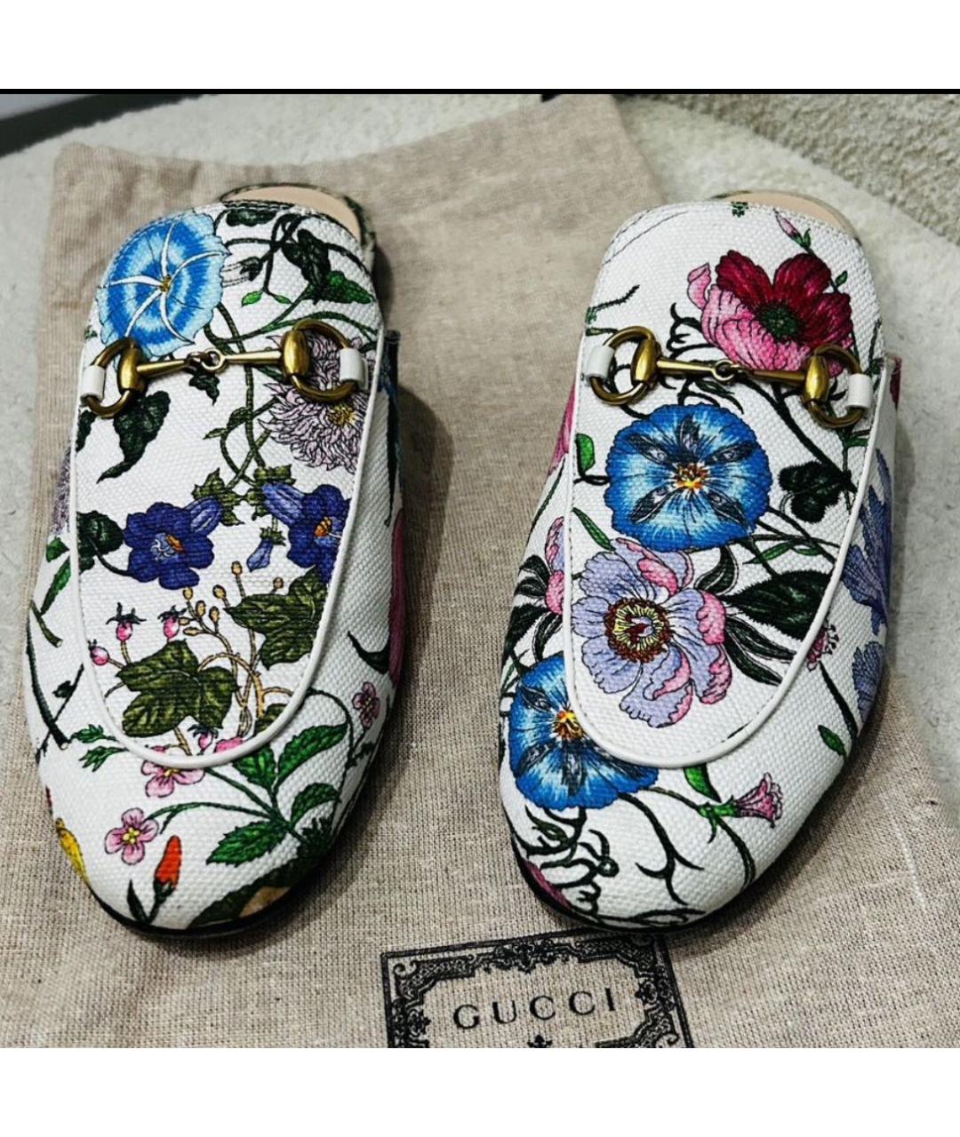 GUCCI Мульти кожаные мюли, фото 4