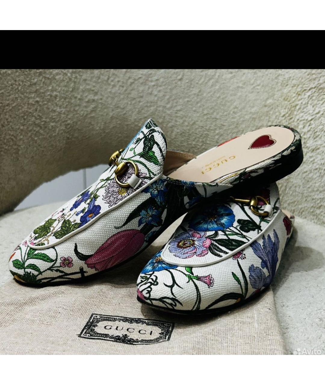 GUCCI Мульти кожаные мюли, фото 2