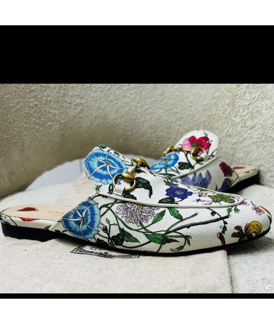 GUCCI Мульти кожаные мюли, фото 7