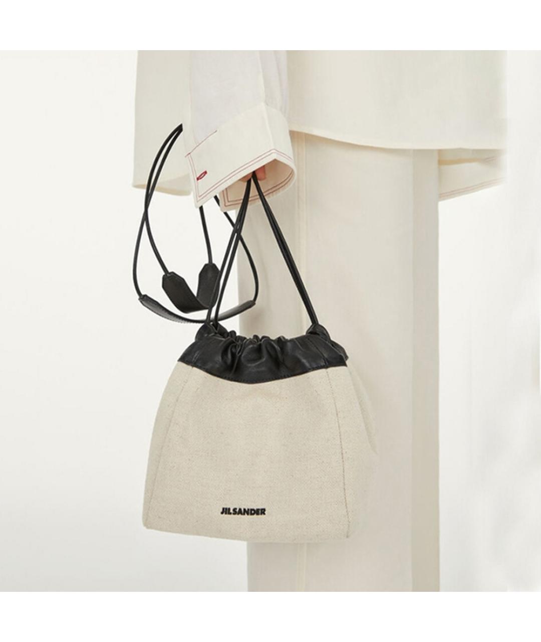 JIL SANDER Белая сумка через плечо, фото 5