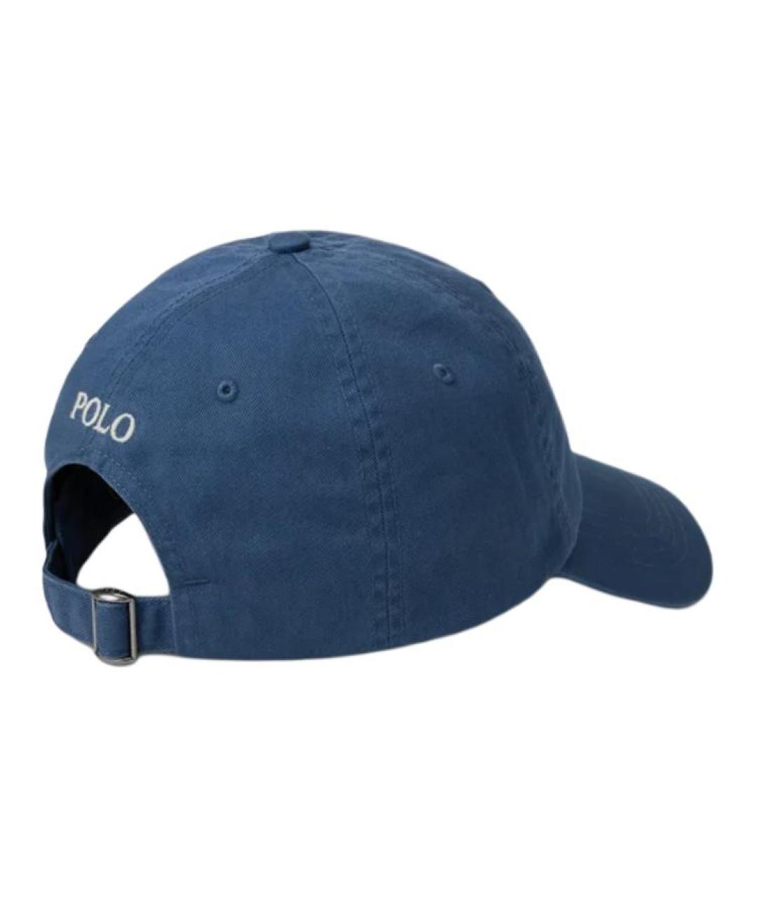 POLO RALPH LAUREN Синяя хлопковая кепка, фото 2