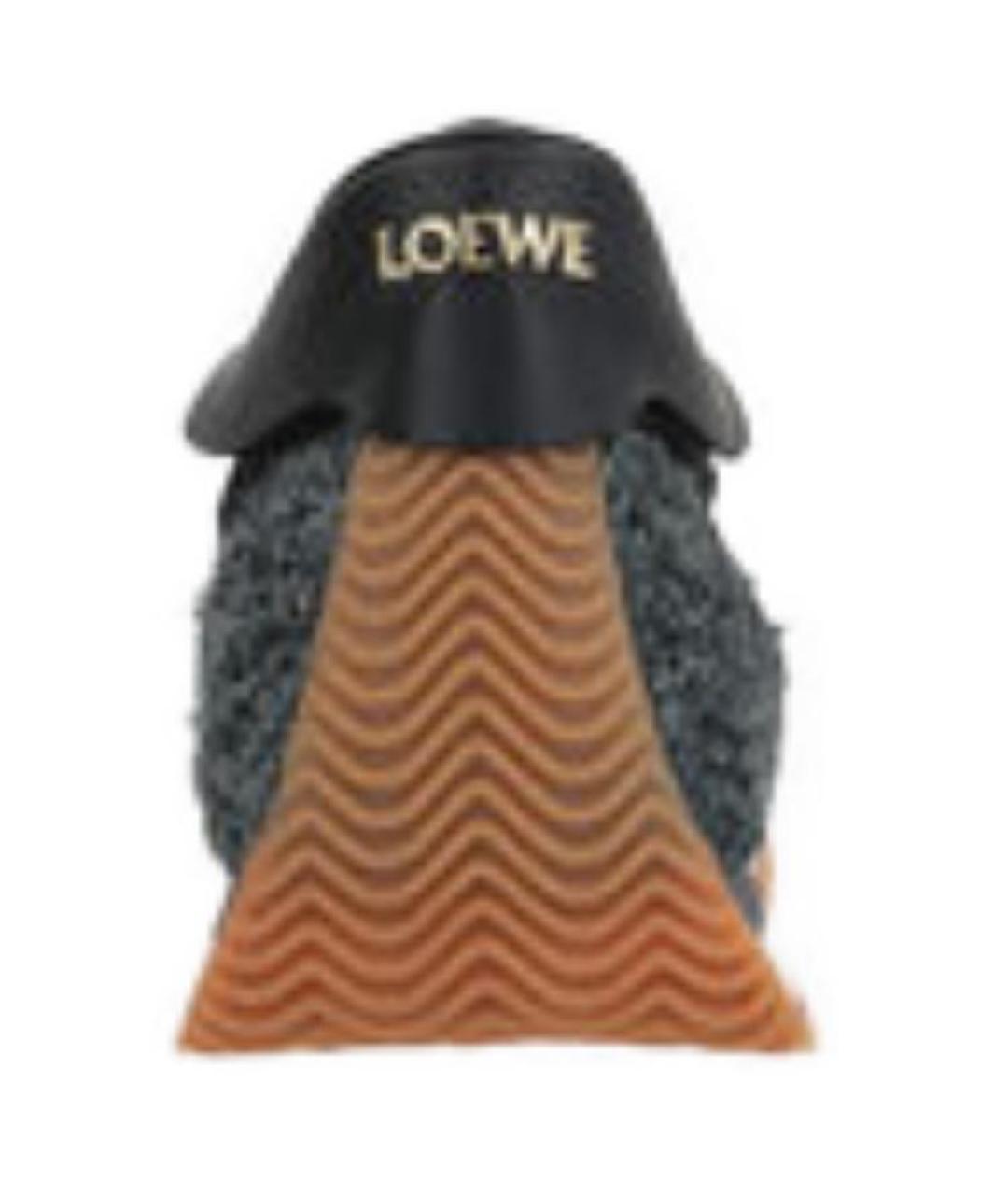 LOEWE Мульти замшевые низкие кроссовки / кеды, фото 5