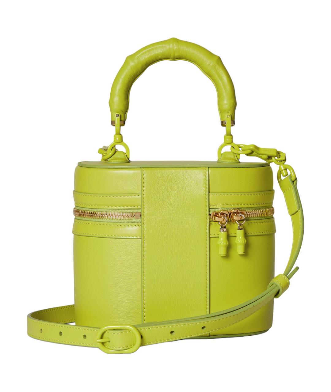 GUCCI Зеленая кожаная сумка через плечо, фото 4