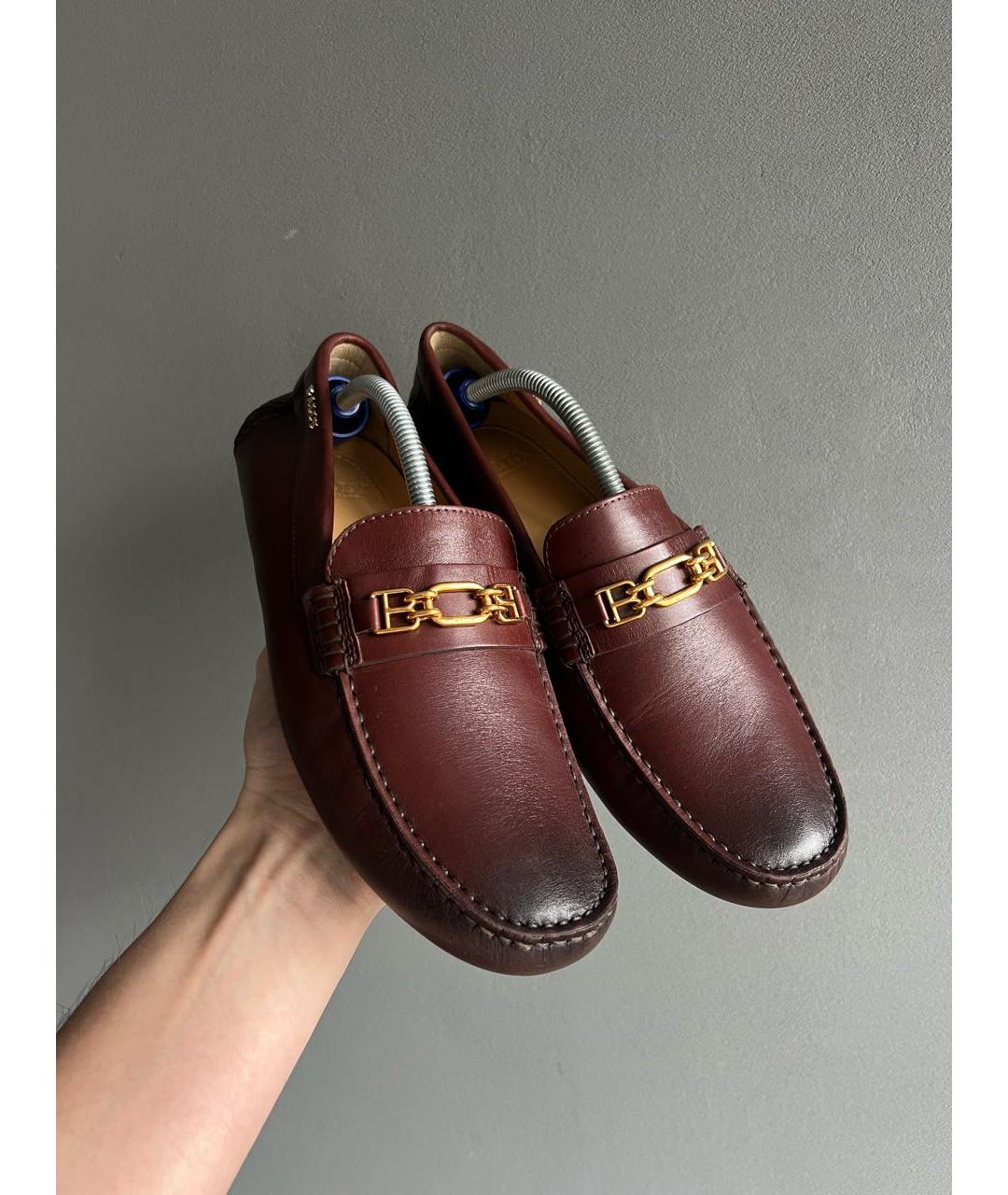 BALLY Коричневые кожаные мокасины, фото 2