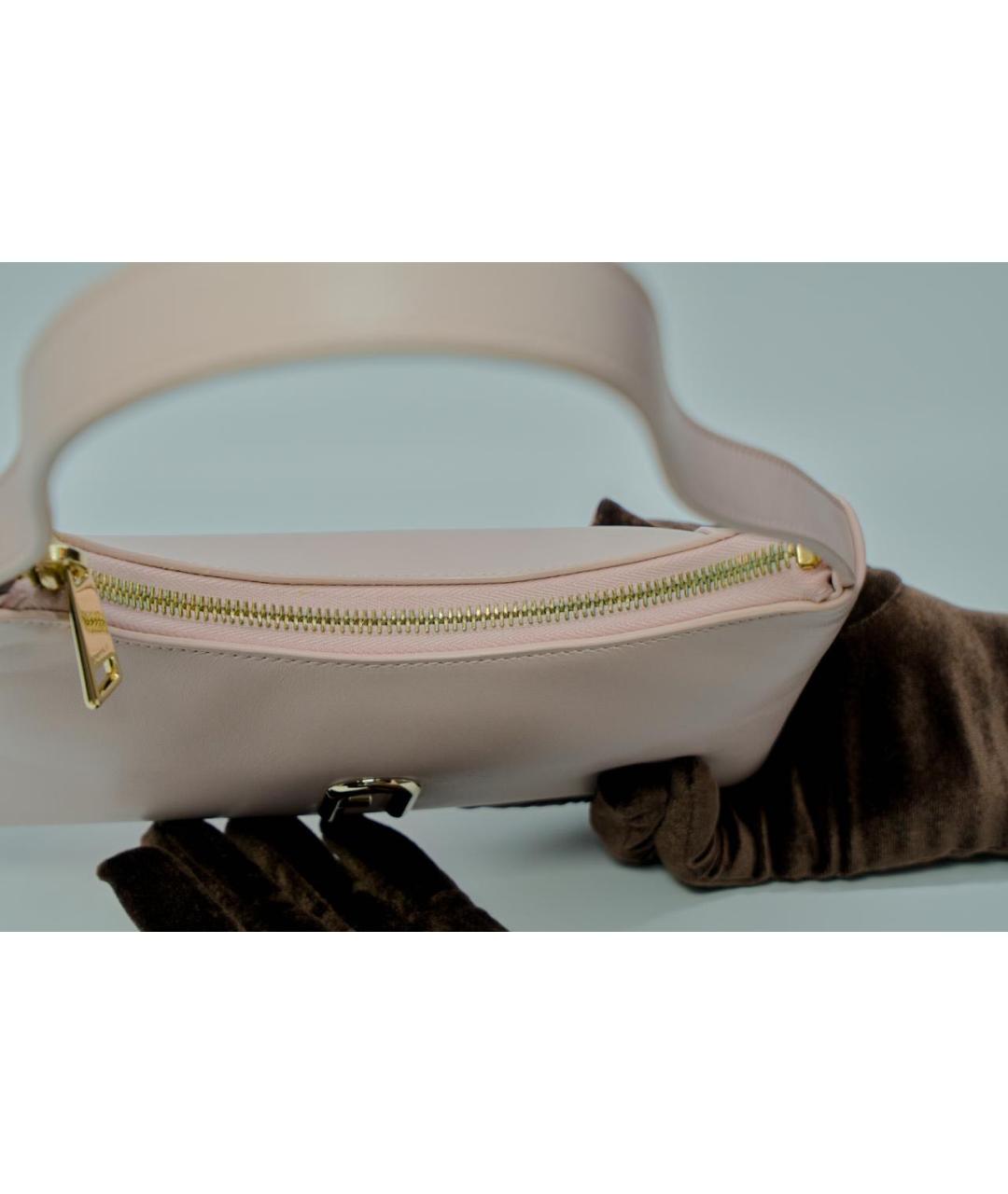 FURLA Розовая кожаная сумка через плечо, фото 8