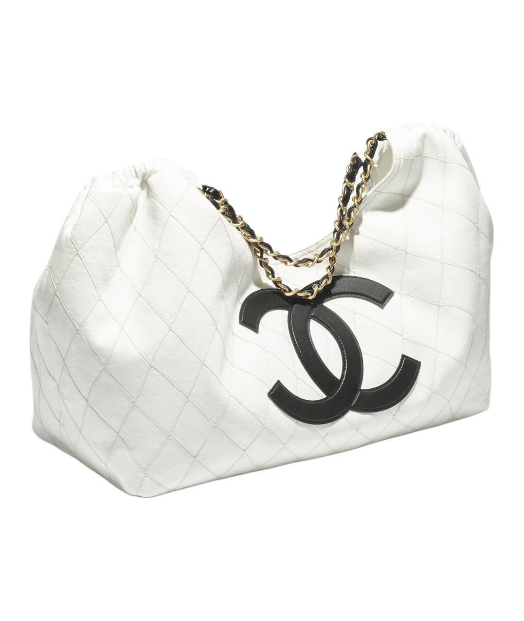 CHANEL Белая сумка через плечо, фото 3