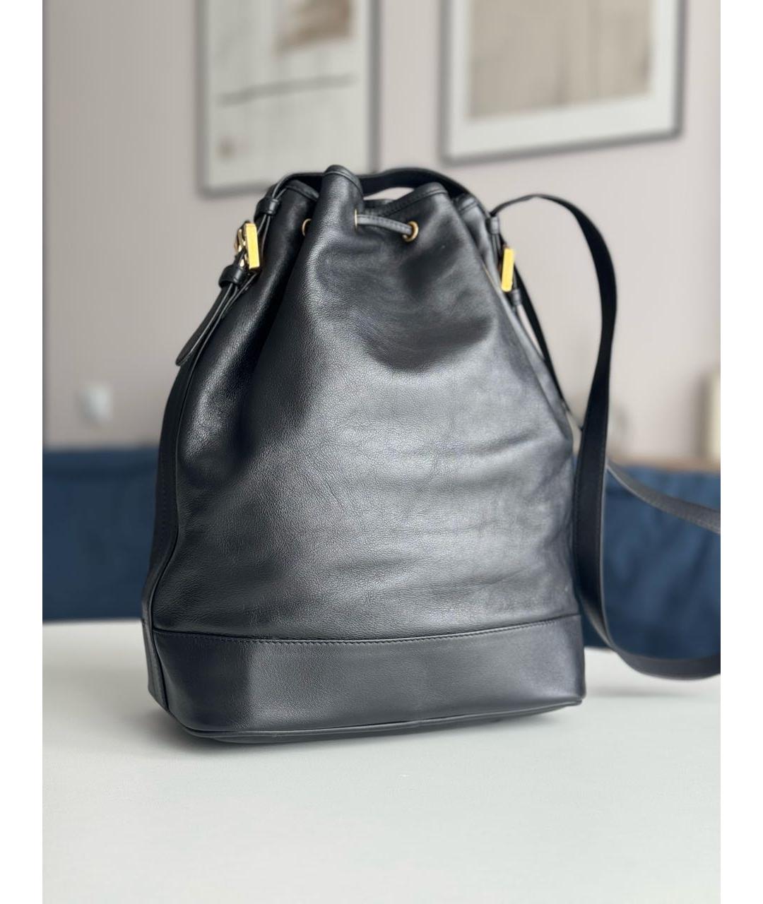 LOEWE Черная кожаная сумка тоут, фото 3