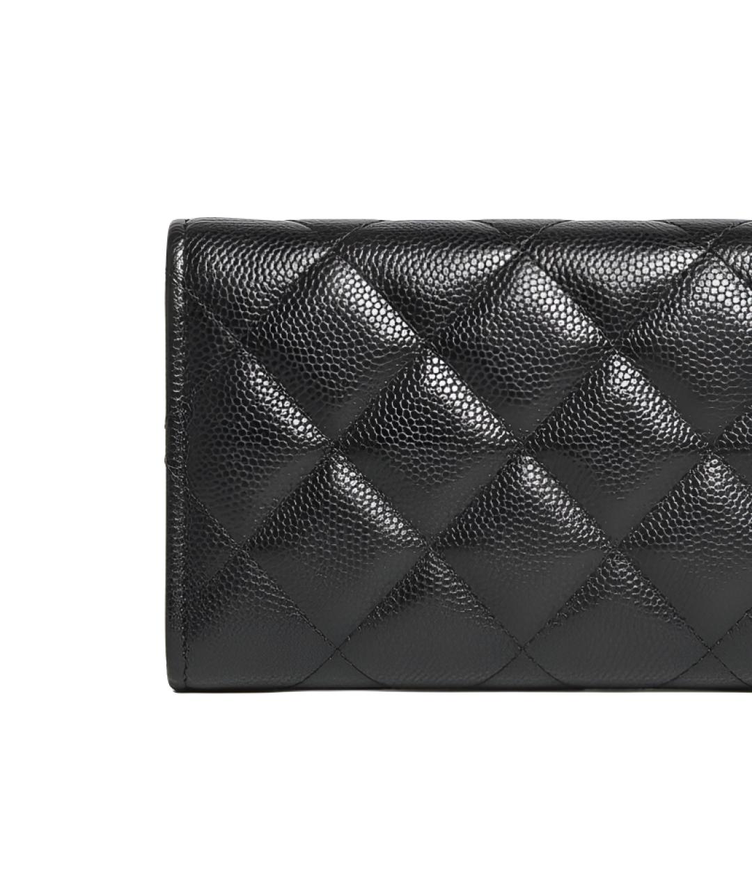 CHANEL Черный кожаный кардхолдер, фото 4