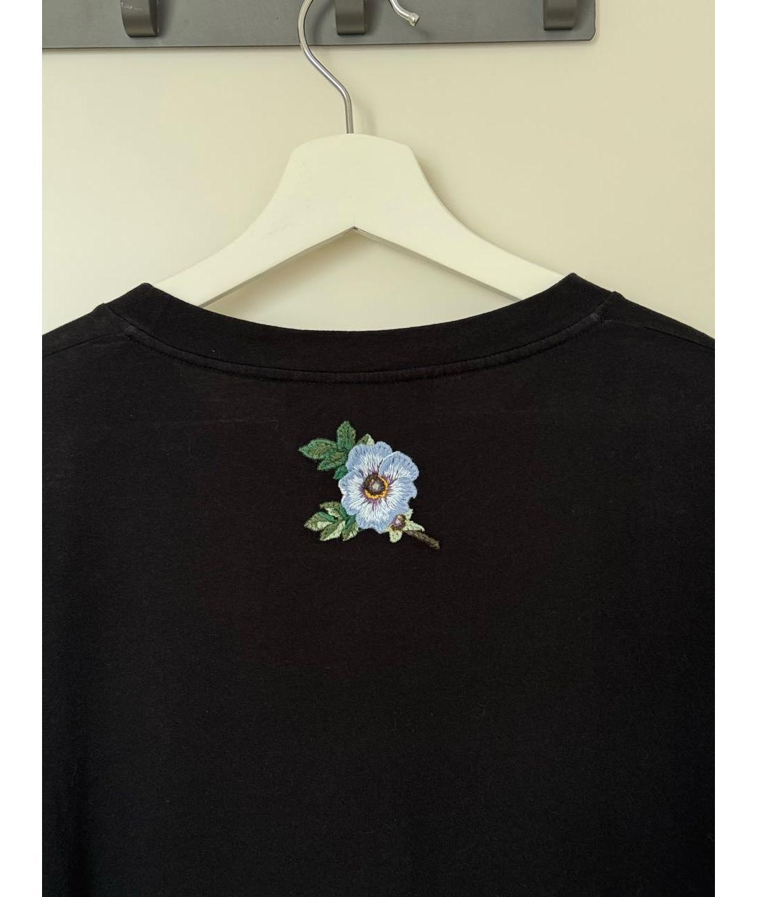 GUCCI Черная хлопковая футболка, фото 6