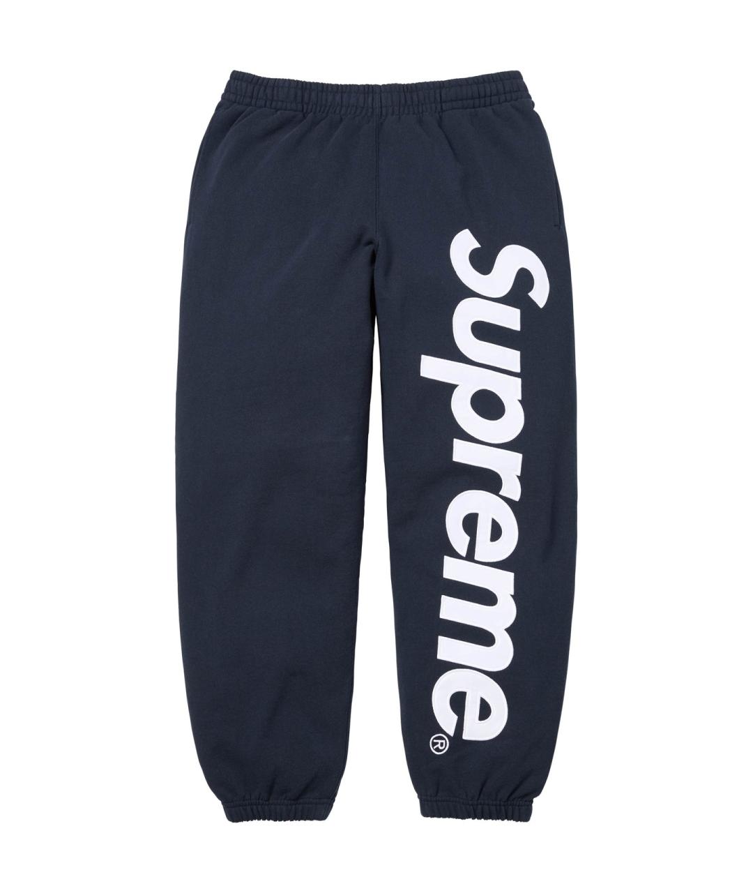 SUPREME Темно-синие спортивные брюки и шорты, фото 1