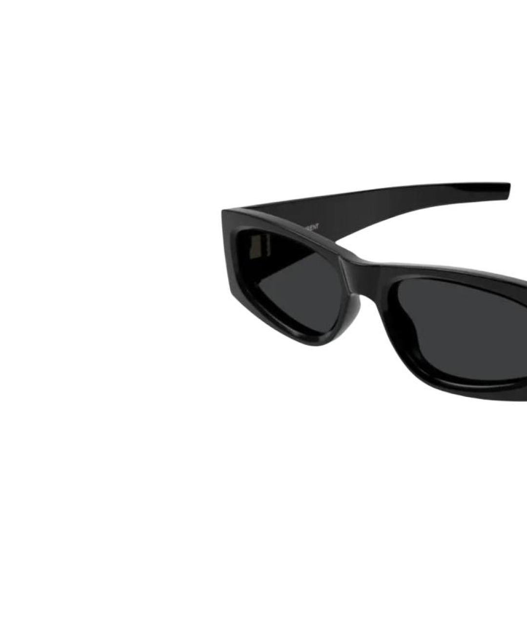 SAINT LAURENT Черные пластиковые солнцезащитные очки, фото 3