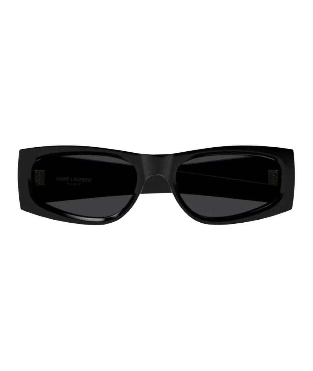 SAINT LAURENT Черные пластиковые солнцезащитные очки, фото 2