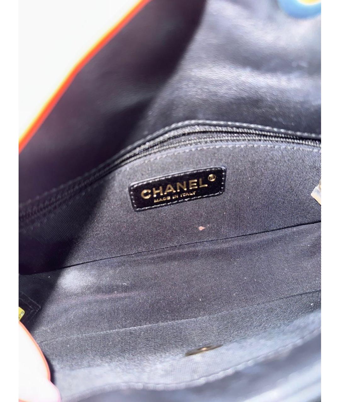 CHANEL Бежевая кожаная сумка через плечо, фото 6