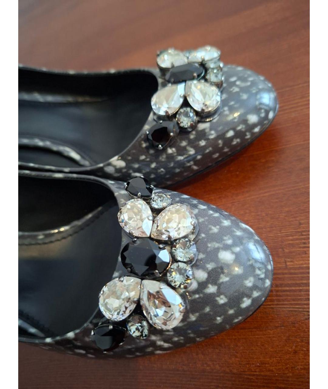 DOLCE&GABBANA Мульти туфли из лакированной кожи, фото 6