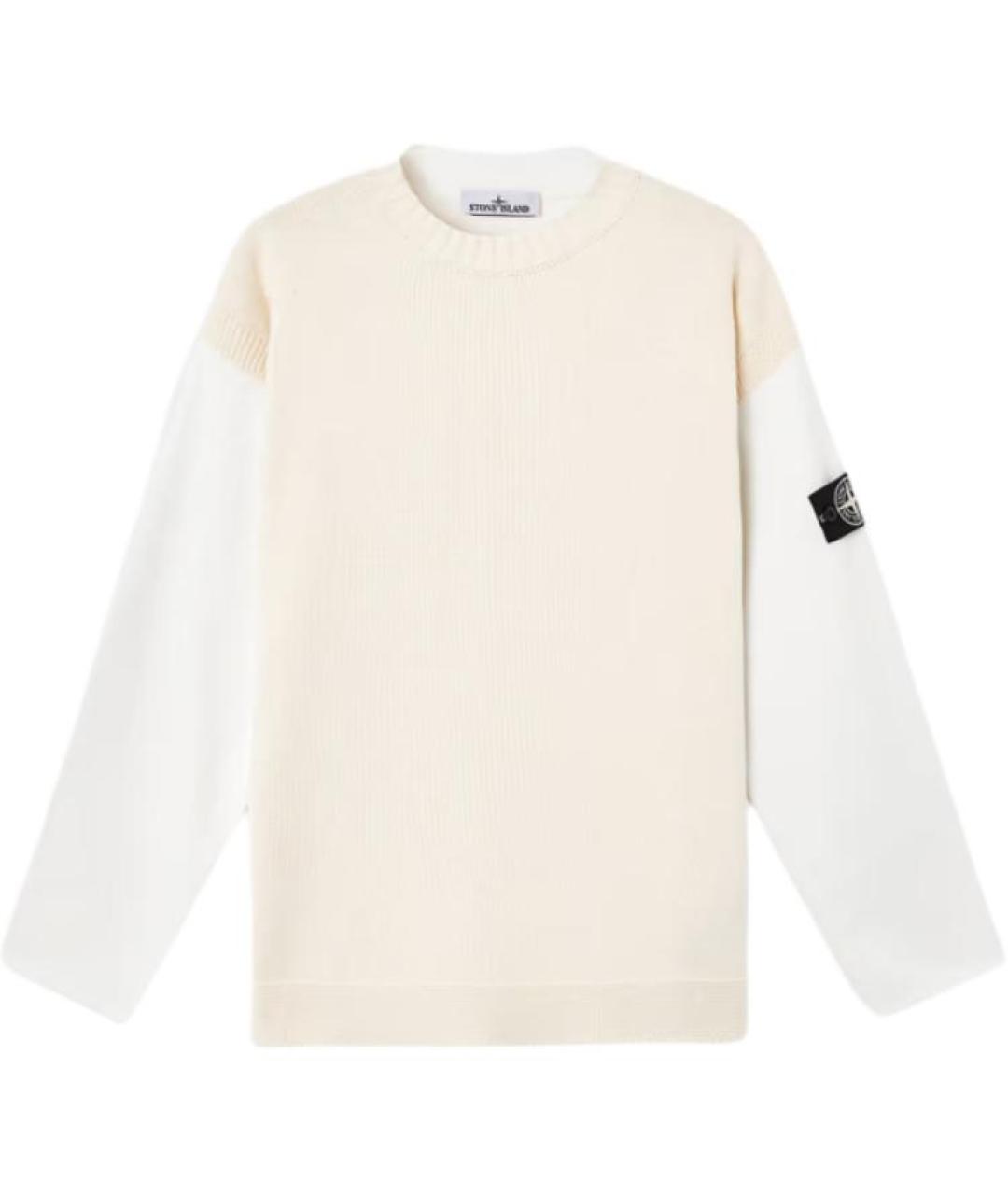 STONE ISLAND Белый джемпер / свитер, фото 1