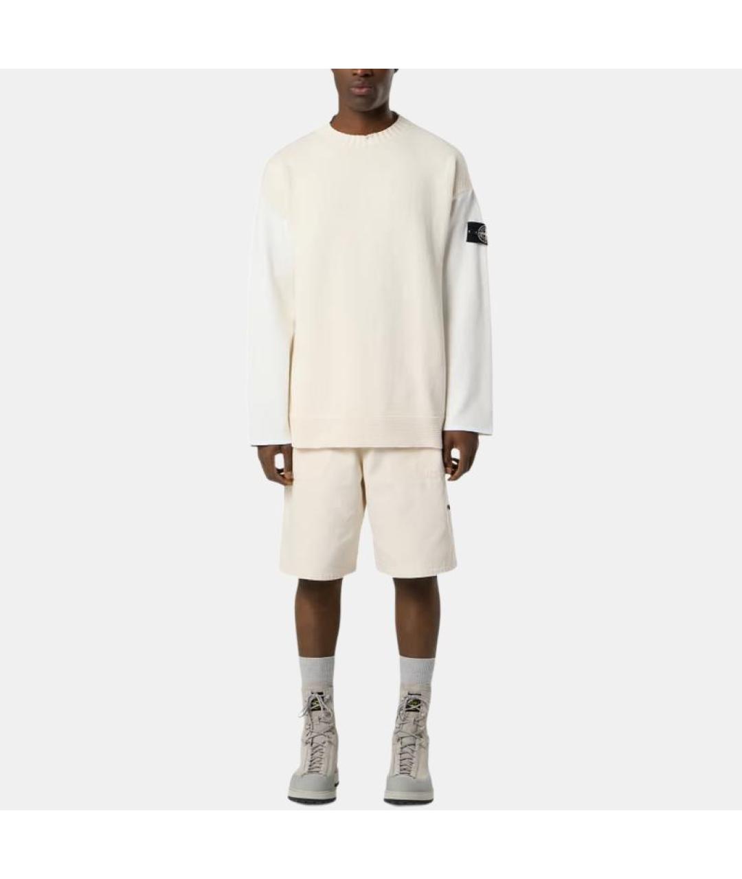 STONE ISLAND Белый джемпер / свитер, фото 2