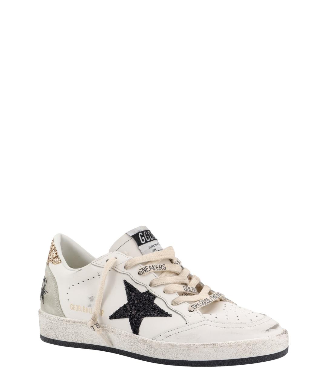 GOLDEN GOOSE DELUXE BRAND Белые кожаные кроссовки, фото 2