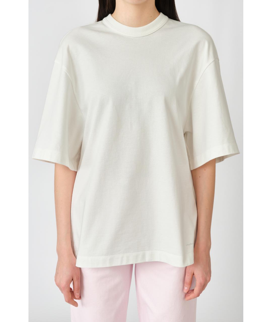 Carven Белая хлопковая футболка, фото 7