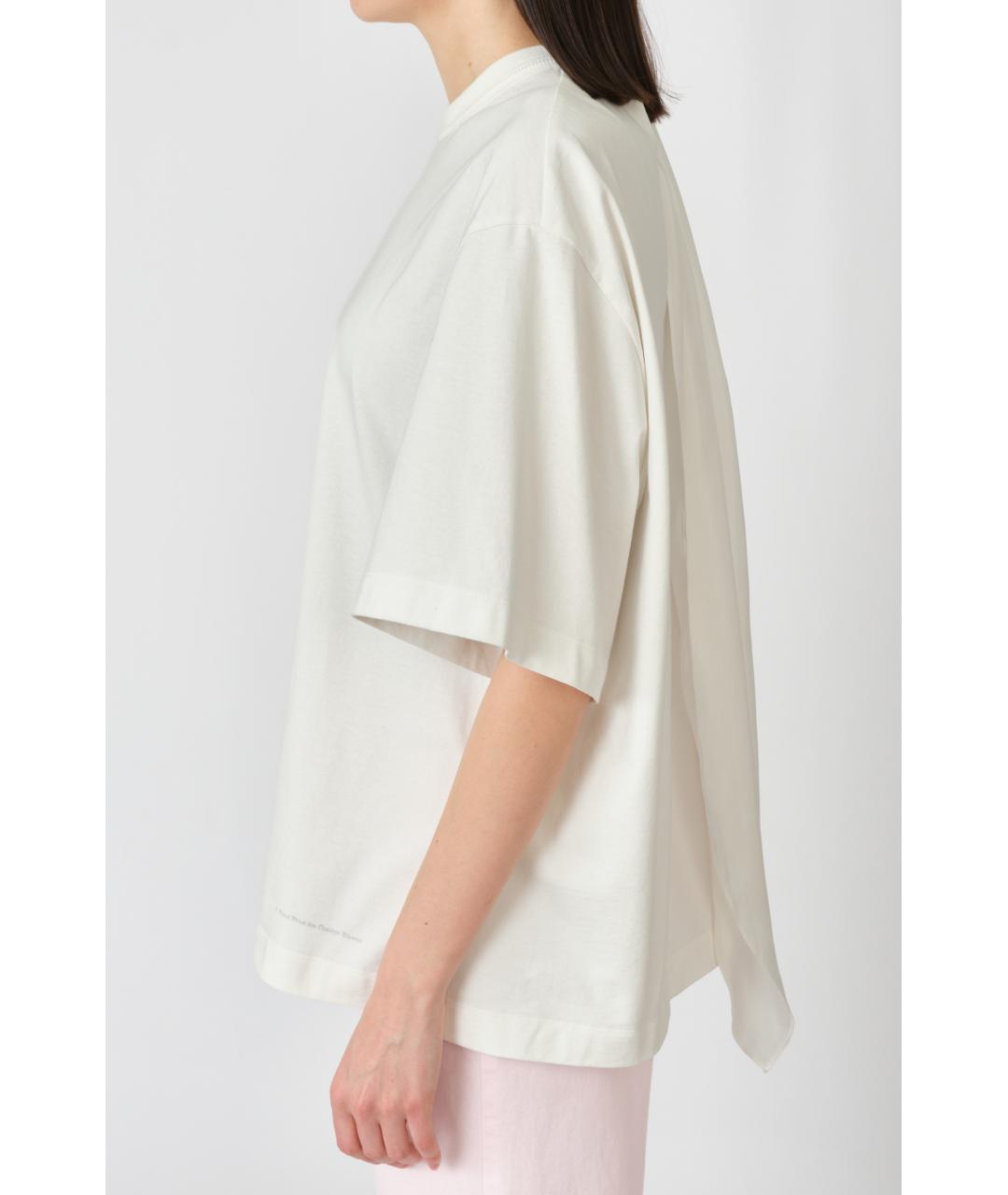 Carven Белая хлопковая футболка, фото 2