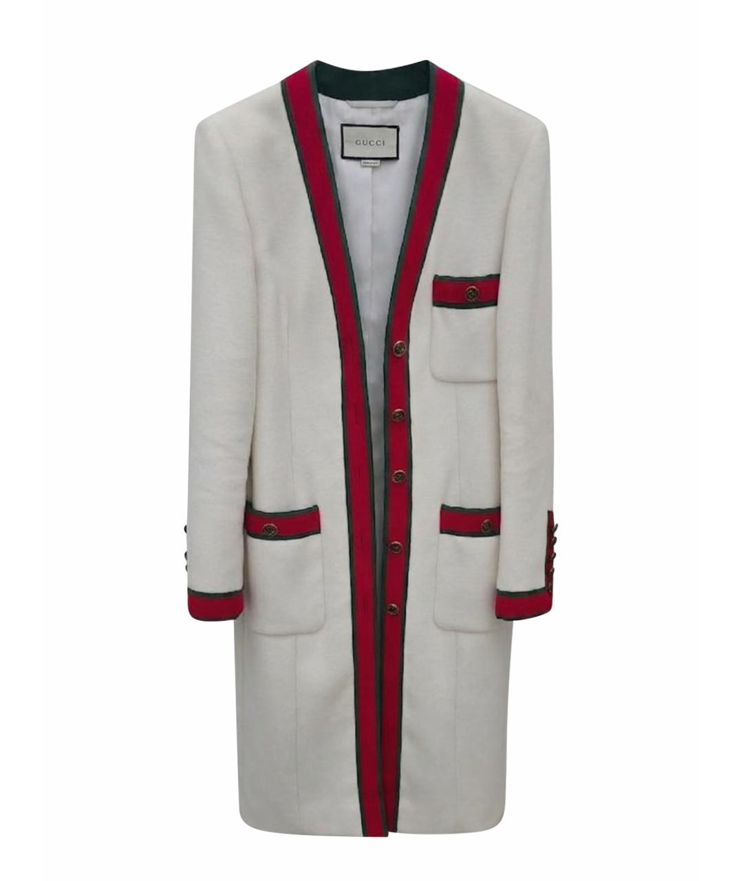 GUCCI Белое пальто, фото 1
