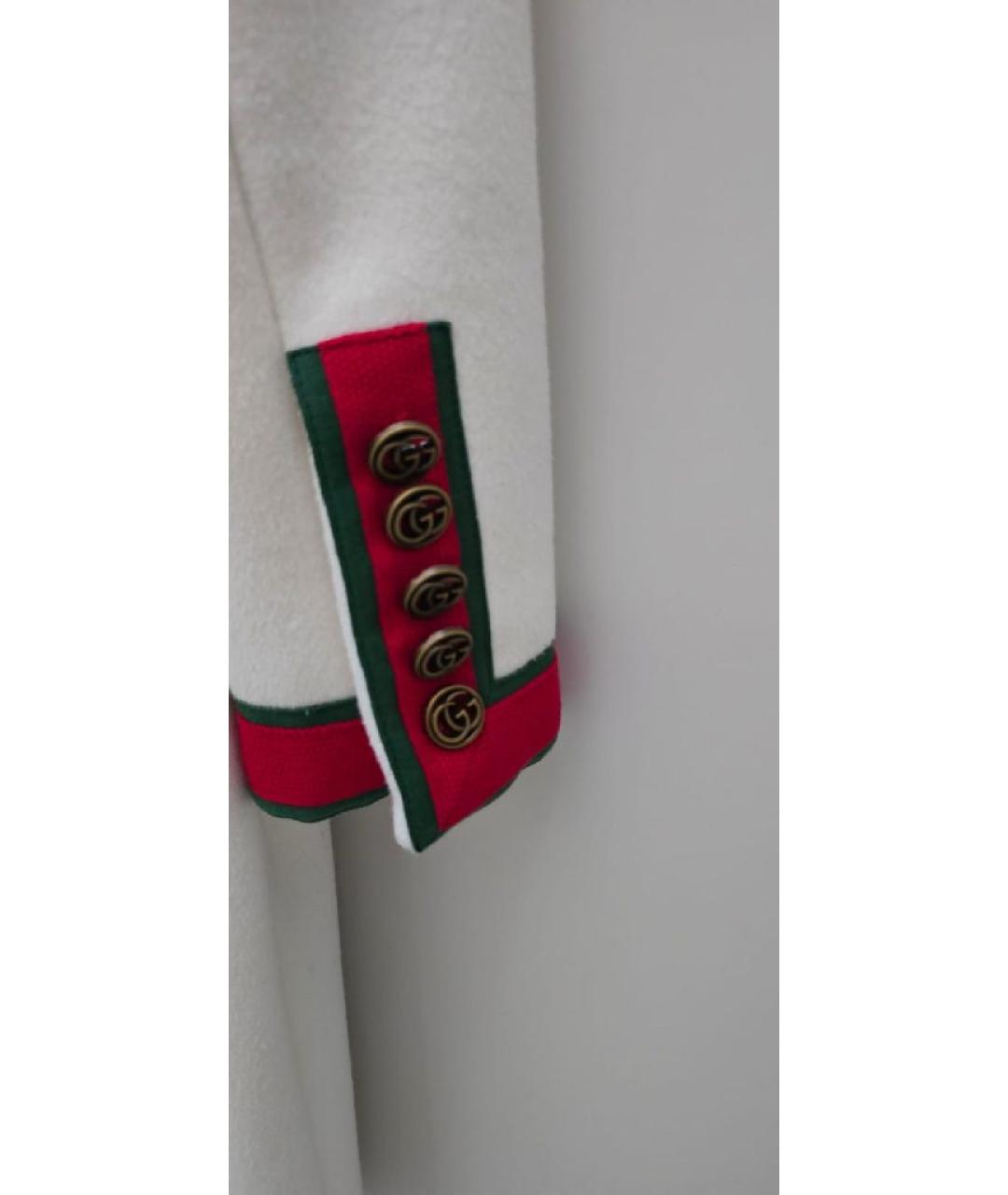 GUCCI Белое пальто, фото 4