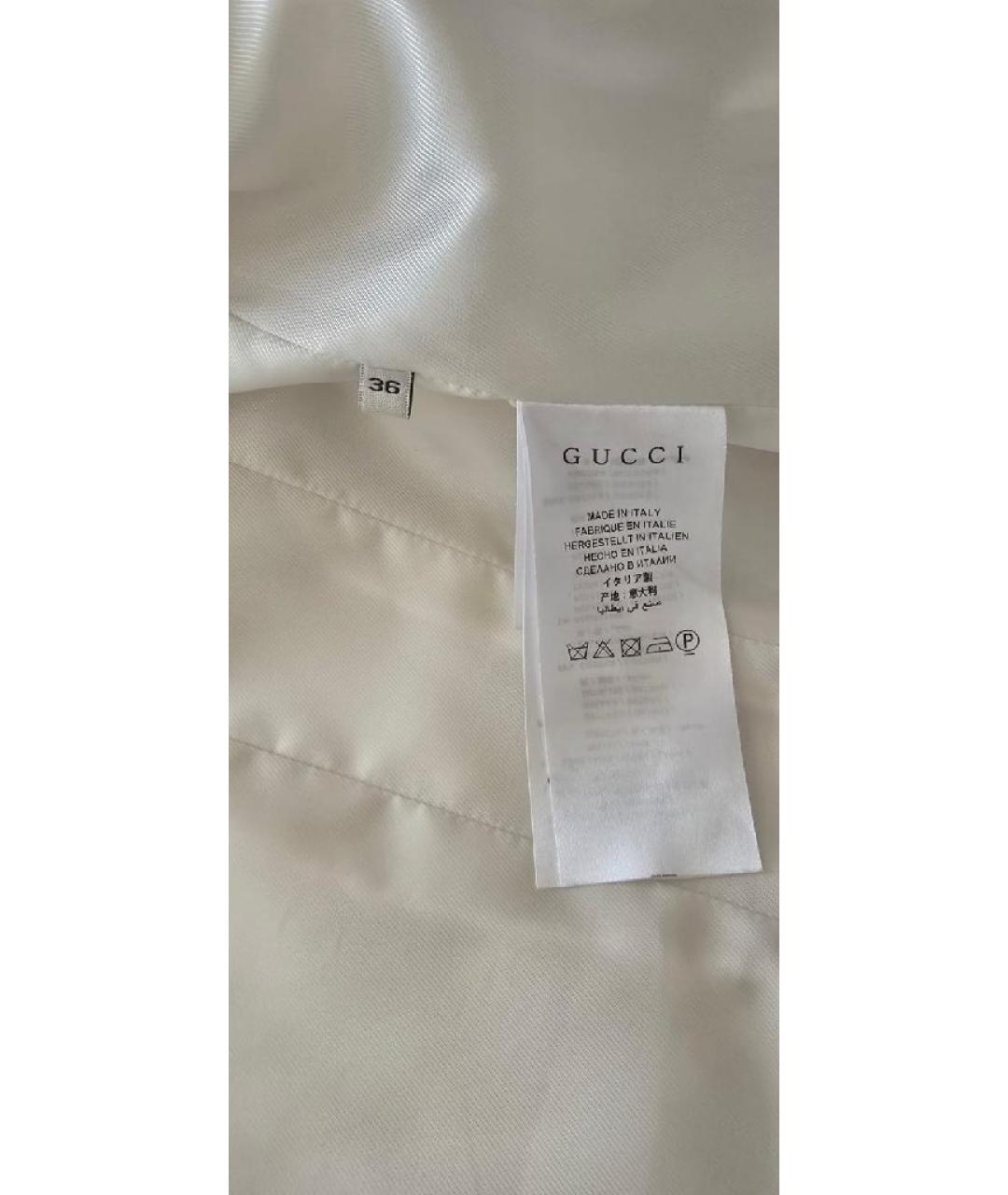 GUCCI Белое пальто, фото 6
