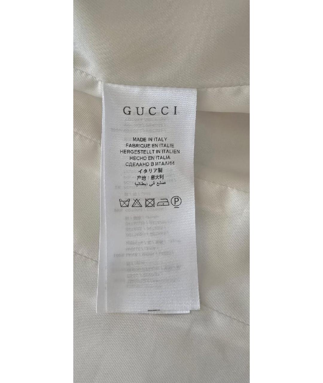 GUCCI Белое пальто, фото 5