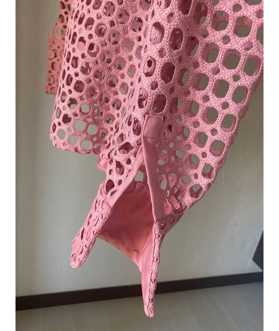 SELF-PORTRAIT Розовая хлопковая блузы, фото 8