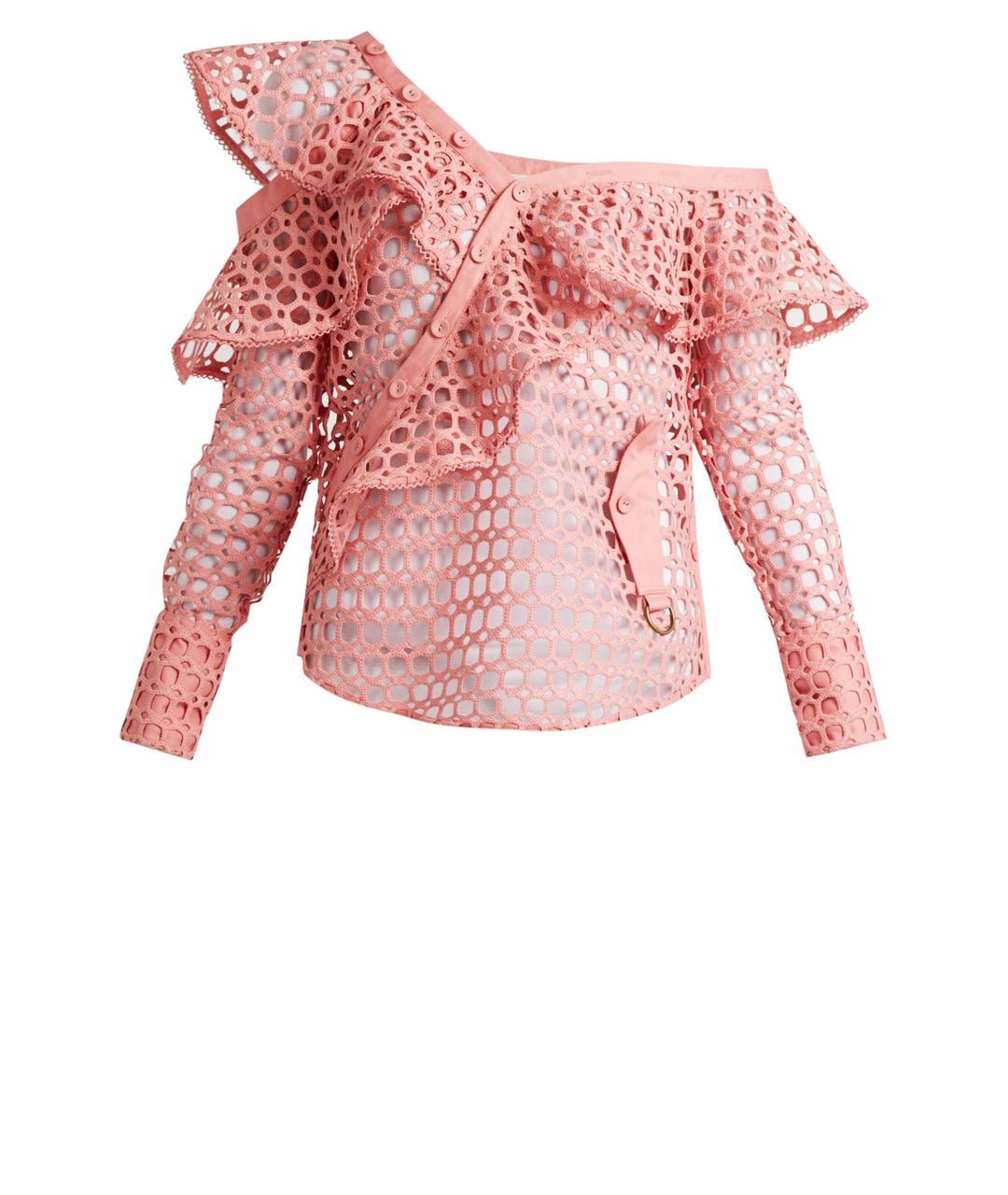 SELF-PORTRAIT Розовая хлопковая блузы, фото 1
