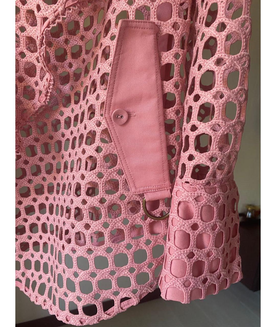SELF-PORTRAIT Розовая хлопковая блузы, фото 5