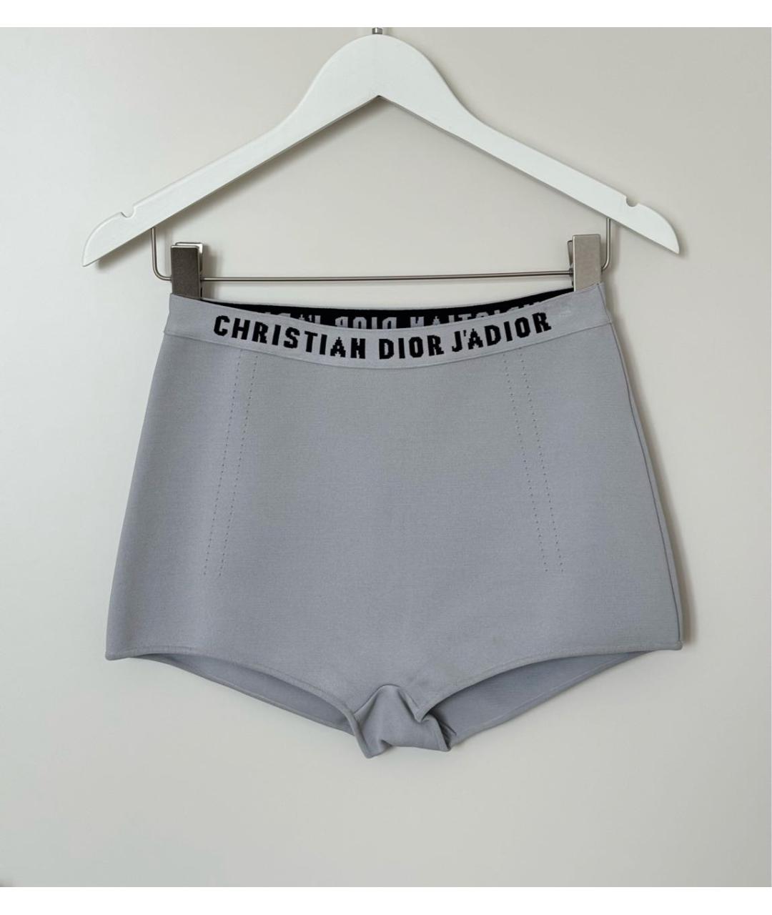 CHRISTIAN DIOR Серые вискозные шорты, фото 2