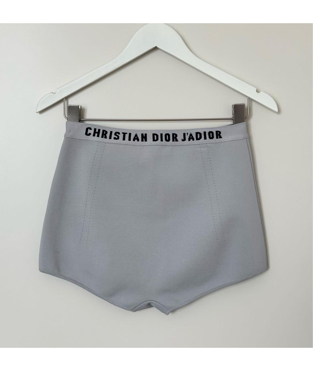 CHRISTIAN DIOR Серые вискозные шорты, фото 3