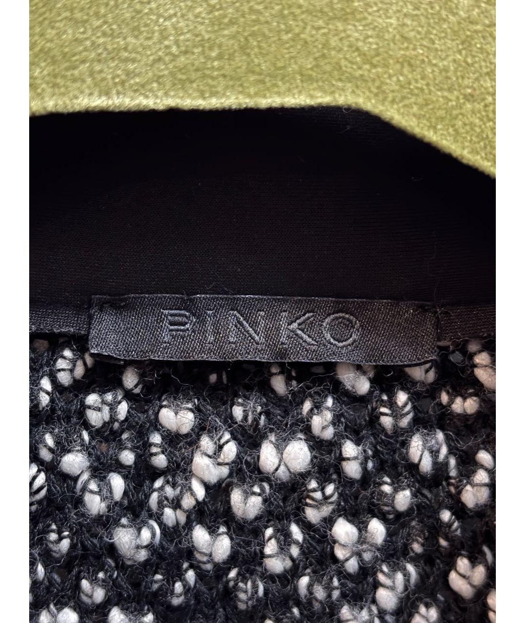 PINKO Черное шерстяное пальто, фото 6