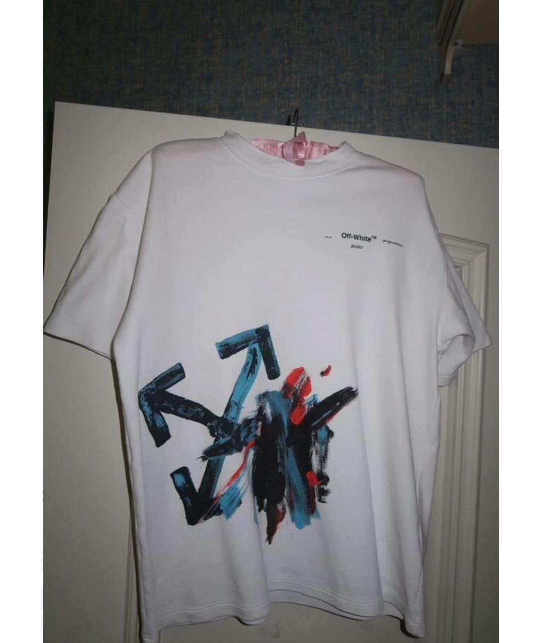 OFF-WHITE Белая футболка, фото 5