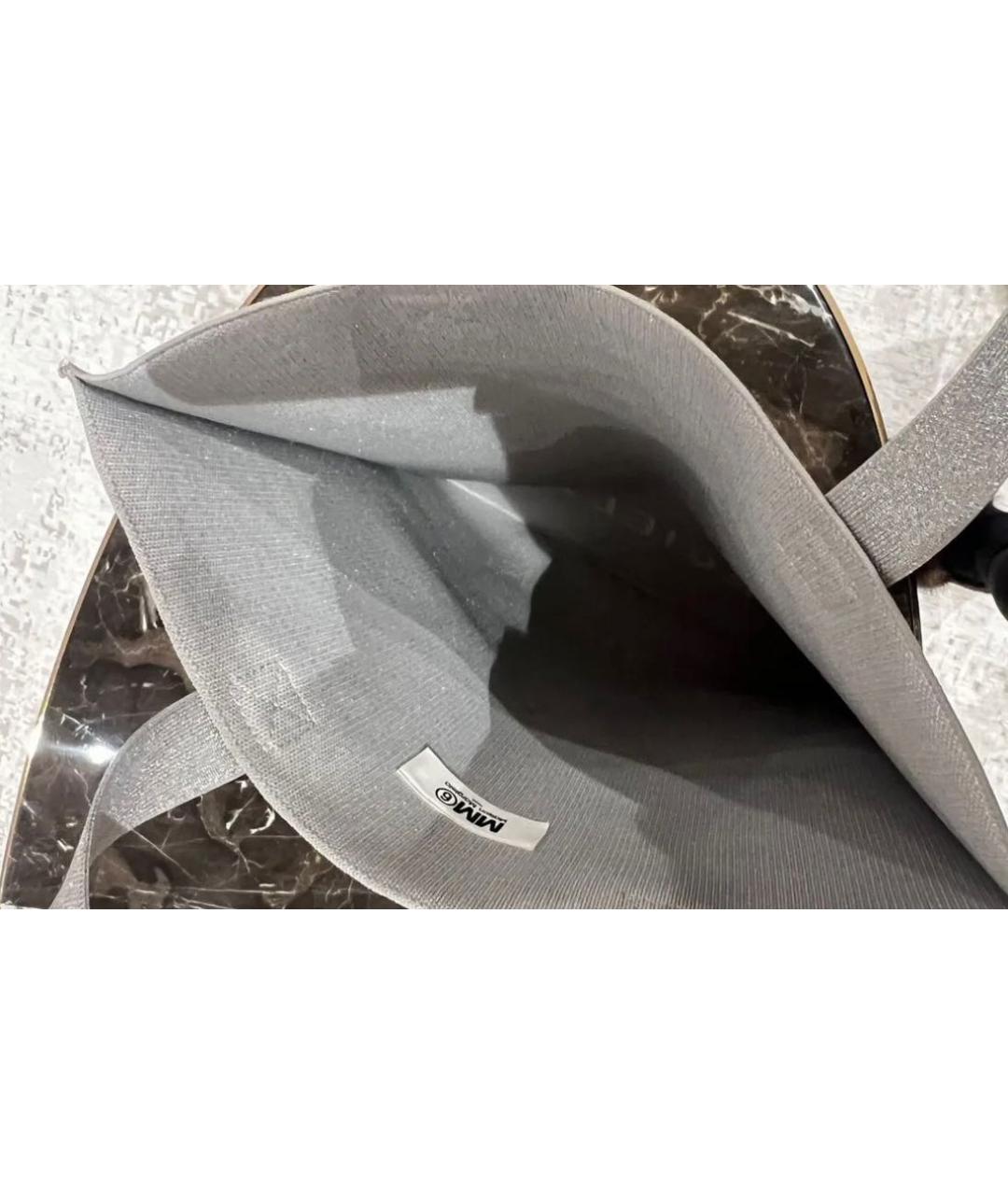 MM6 MAISON MARGIELA Серебряная сумка тоут, фото 3