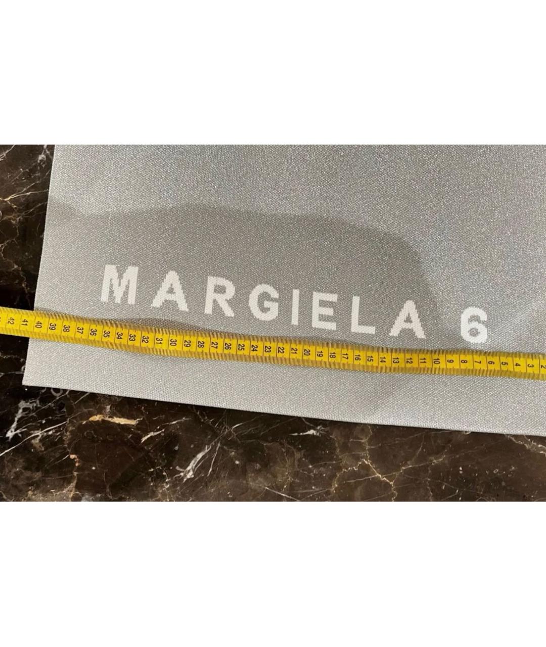 MM6 MAISON MARGIELA Серебряная сумка тоут, фото 2