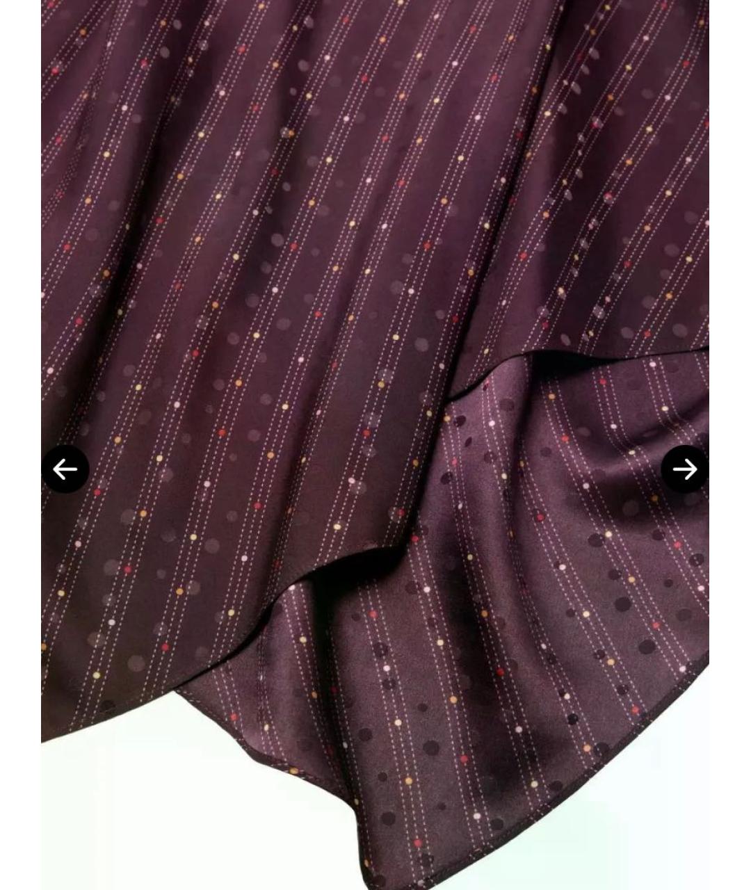 ACNE STUDIOS Бордовое шелковое платье, фото 6