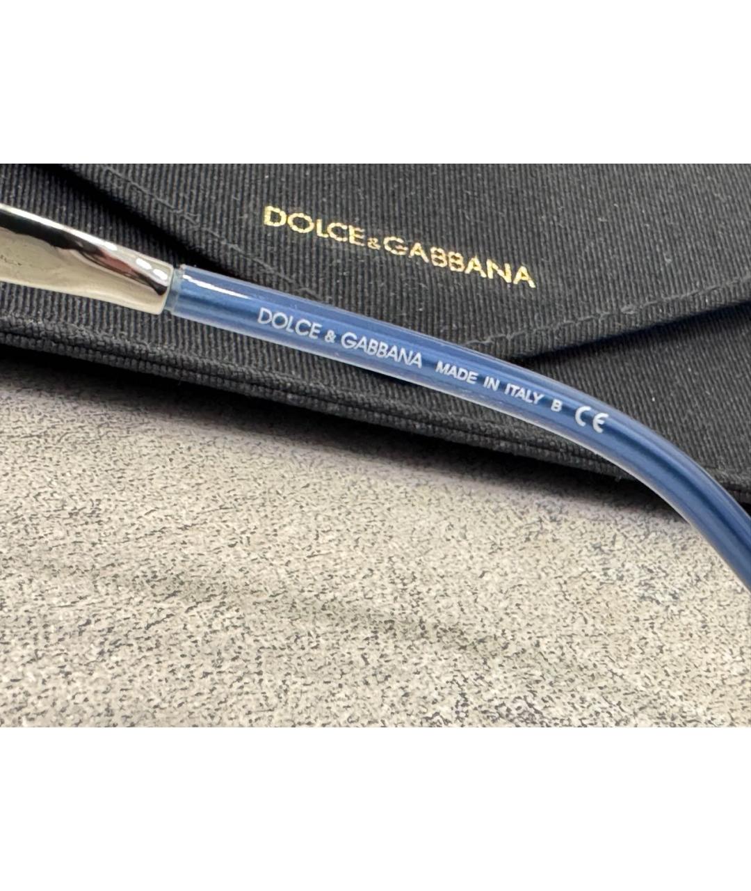 DOLCE&GABBANA Черные металлические солнцезащитные очки, фото 7